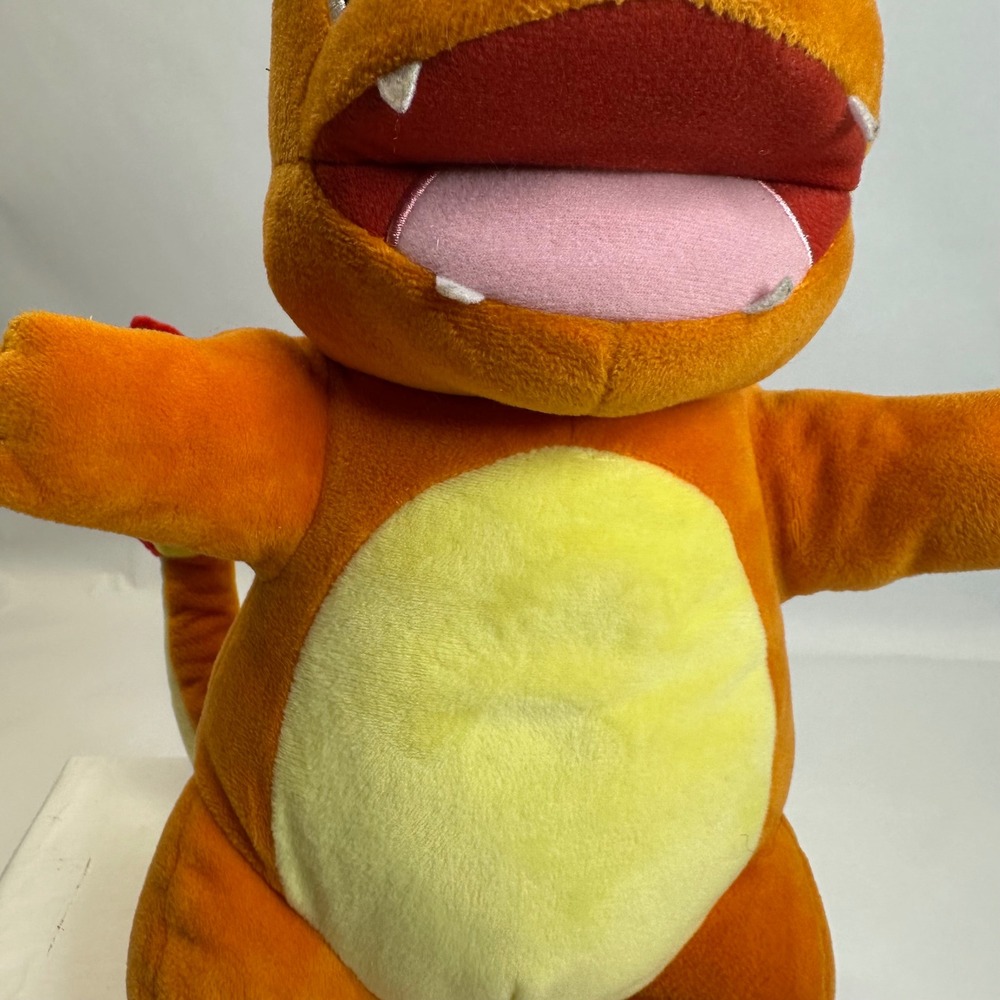 Pokemon Charmander Sound‎ Lights Plush Stuffed Animal Orange Fire Type 10" Works - Picture 4 of 11